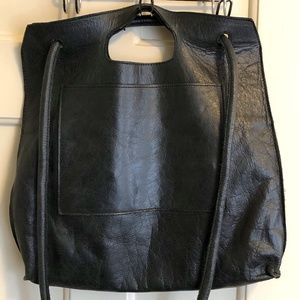 Lily & Lola Handmade Black Leather Bag, Made in LA